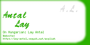 antal lay business card